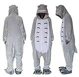 Combinaison en polaire pour extérieur - Totoro - Unisexe - Pyjama ou costume de jeu de rôle  XL bleu