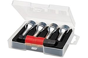 Butzi Chrome Anti Theft Locking Wheel Bolt Nuts & 2 Keys to fit Smart Fortwo (12 x 1.50 L26)