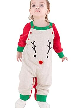 Kidsform Baby Weinachten Christmas Outfits Spielzug Weihnachtsoutfit Set Strampler