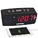 Produktbild HelloToday Digital-Radiowecker mit FM-Radio, USB-Ladeports, Dimmer-LED-Display, Snooze, Sleep-Timer