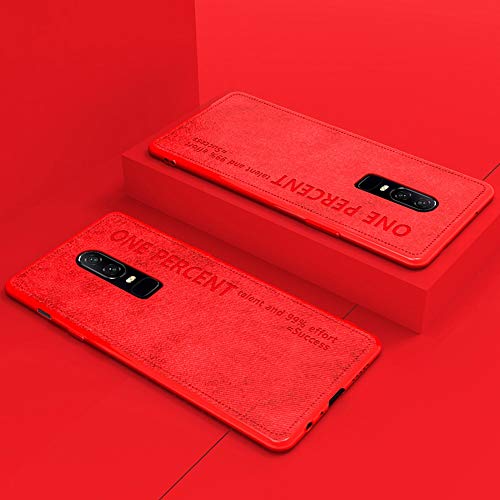 Preisvergleich Produktbild SOOCX Persönlichkeit Kreativität Oneplus 6 Hülle All-Inclusive-Stoffmuster Oneplus 6T Fallschutzhülle Persönlichkeit Kreativ Herren ShellFashion Design Anti-Kratz Stoßfest Telefonabdeckung