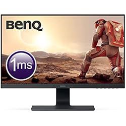 BenQ GL2580H - Monitor Gaming de 24.5" (Full HD, 16:9, HDMI, DVI, VGA, 1ms, Eye-Care, Flicker-free, Low Blue Light, Antirreflejo), Color Negro
