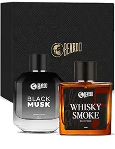 Beardo Whisky Smoke and Black Musk EDP EAU DE PARFUM Perfume Gift Set (Set of 2)