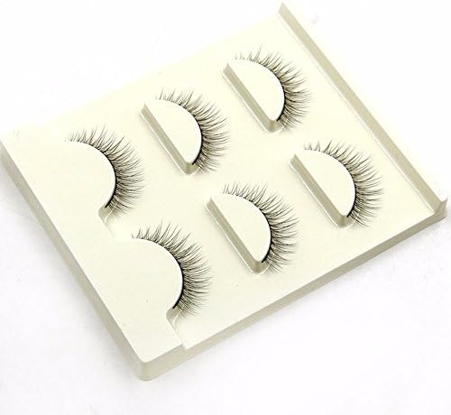 VanMe 3 Pairs Handmade 3D Stereo Eyelashes Natural Bare Makeup Long Hair On The Eyelashes 37