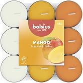 Bolsius Kokulu Tealight Mum, Mango Kokulu, Karışık Renkli, 18'li Paket, 3,5 Saatlik Yanma S&uuml;resi - Ev Mumu - İ&ccedil; Dekorasyon - 