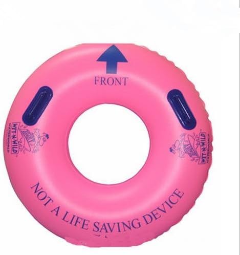 XIE PVC Thickening PVC inflatable water slide more than single people water ski handles , pink