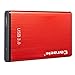 Produktbild Gazechimp 1 TB 2,5 Zoll Tragbare Externe Festplatte HDD USB 3.0 für Desktops PC (Rot)