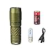 Price comparison product image Klarus MINI ONE Key Ring Torches CREE XP-G3 LED 130 Lumens EDC Key Chain Torch USB Rechargeable Portable Small Flashlight with 10180 lithium_ion Battery and USB Lights (Army green)