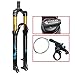 Produktbild MDZZ 26"Mountainbike Federgabel, 1-1/8 'leichte Magnesiumlegierung MTB Bike Gas Gabel Schulter Control 100mm (Color : C, Size : 26inch)