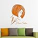 Produktbild shentop Etiqueta engomada del salón Mujer Peluquería Cabello Belleza Spa Decal Corte de Pelo Carteles Vinilo Tatuajes de pared Decoración Decoración Mural Salón Sticker58 * 71 cm