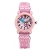 Produktbild BESPORTBLE Nette 3D Cartoon Uhr Schmetterling Design Kinder Quarzuhr Silikon Kautschukband Armbanduhr Student Zeit Uhr Armbanduhr für Jungen Mädchen (Rosa)