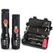 Produktbild jezmiSy, tragbare Beleuchtung, 6000LM Tactical Flashlight Telescopic 5 Modi Torch Charger Kit UK-Stecker - Flashlight Kit