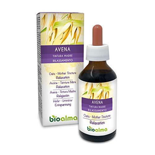 AVENA (Avena sativa) sommità BIOALMA® Tintura Madre analcoolica | Estratto liquido gocce 100 ml | Rilassamento e benessere mentale | Integratore alimentare | Vegano