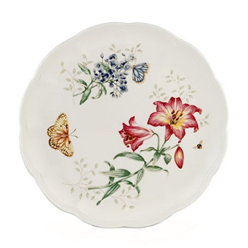 Lenox6140891 Fritillary Butterfly Meadow Dinner Plate, Porcelain