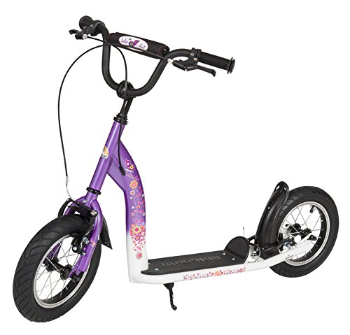 BIKESTAR® Original Safety Pro Sport Push Kick Scooter with brakes, mudguard and air tires for Kids 7 year old children girls ★ Sport Edition with Alloy Wheels 12 Inch ★ Candy Purple & Diamond White reviews BIKESTAR® Original Safety Pro Sport Push Kick Scooter with brakes, mudguard and air tires for Kids 7 year old children girls ★ Sport Edition with Alloy Wheels 12 Inch ★ Candy Purple & Diamond White