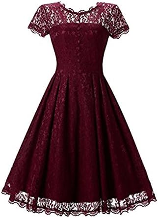 BEIJG Women's Short 2017 Cap Sleeve Lace Prom Dresses Formal Retro Vintage Swing Party Cocktail Dresses S-XXL