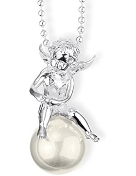 Heartbreaker Damen- Anhänger Pearl of Angels Engel auf Perle 925 Silber weiß