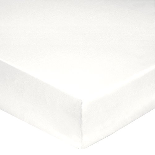 Blanc des Vosges Uni Percale Drap housse Coton Blanc 180 x 200 cm bonnet de 40 cm