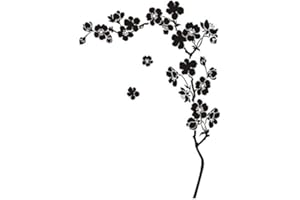 Artistic Sponge F18 Pochoir réutilisable en forme de cerisier Grande taille, Pochoir en PVC réutilisable, A5 size - 148 x 210 mm, 5.8 x 8.3 in