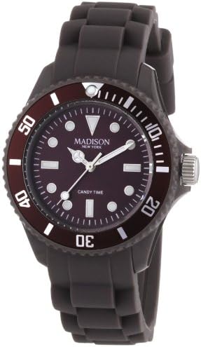 Madison New York Men's Quartz Watch Candy Time Mini L4167-08 with Plastic Strap