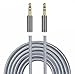 Price comparison product image I-Sonite (Grey Gold Plated Nylon Material Braided 3.5mm Jack To Jack Connection Aux Auxiliary Audio Cable [ 1 METER ] For Viliv S10 Blade
