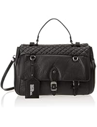 Trussardi Jeans 75B00421-9Y099999, Bolso Bandolera para Mujer, Negro, 38x25x15.5 cm (W x H x L)
