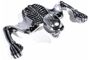 ZEMEX Totenkopf Skelett Skull Visor Chrom Ornament für Harley Suzuki Yamaha universal