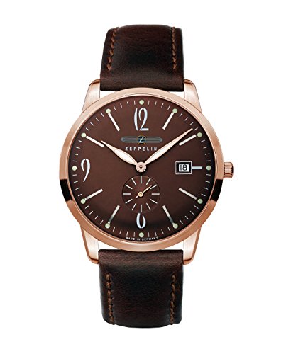 Zeppelin Herren-Armbanduhr XL Analog Quarz Leder 73365 Zeppelin Herren-Armbanduhr XL Analog Quarz Leder 73365