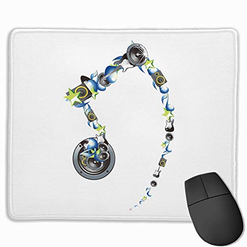 keiwiornb Non-Slip Mouse Pad Rectangle Rubber Mousepad Sound Speaker Print Gaming Mouse Pad
