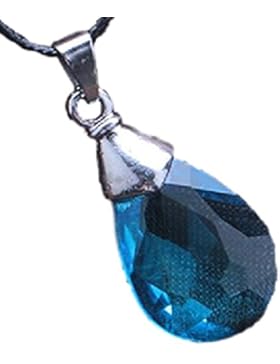 Sword Art Online Kette Halskette Halsanhänger necklace pandent Halsschmuck Asuna Yuuki Kristall türkis glitzernd...
