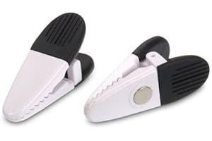 MAGNOSPHERE 5 x Clip pince magnétique néodyme, poignées noires 8,5 cm x 3,0 cm x 3,0 cm