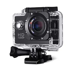 Dyno 1080 Action Camera, Dual 2 Inch LCD Screen 16 MP Image Sensor 170 Wide-Angle Lens Sports Camera 100 FT Waterproof Case Included in Accessories