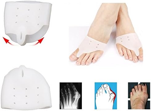 Bunion Corrector, Gel Toe Separator Kasiria Toe Straightener for Hammer Toe with Forefoot Cushion Pad, Silicon Spacer Hallux Valgus for Men and Women, Easy Wear in Shoes (style 2)
