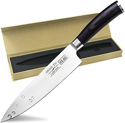 SHAN ZU Chef's Knife German Steel knife with Pakka Wood Handle