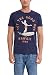 ESPRIT 047ee2k014-Print, T-Shirt Homme, Bleu (Navy), X-Large