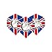 Produktbild British Bulldog Standard Dart Flights - 5 Sets pro Pack (15 Flights insgesamt) & Red Dragon Checkout Card