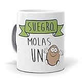 80 x 95 mm. Taza Suegro, molas un Huevo