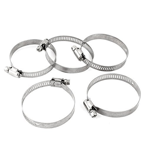 Preisvergleich Produktbild DealMux 5Pcs 40mm-64mm Metalljustierbarer Band Schlauchschelle Kabel Eng Click