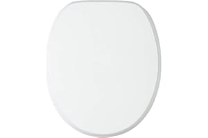 SANILO Soft Close Toilet Seat | Stable Hinges | Easy to Mount | Many Different Designs (White)