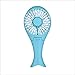 Produktbild xiujie Mini-Fan Mini-Fan USB-Meerjungfrau-Fan-Kleingeräte Kreative Handaufladung Drehen Blattgebläse Neues Studentengeschenk, Blau