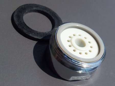 1 Stück M24 AG PERLATOR Chrom mit Aussengewinde M24, Luftsprudler, Perlstrahler, Luftregler, M24x1 AG Aussengewinde für Duschen, Hähne, Badewannen mit IG M24, Aerator male M24x1 - 2