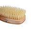 Kent Finest Men's Range Military Style Rectangular Satin and Beech Wood  Natural Bristle Brush White