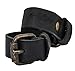 Produktbild Gusti Leder Studio Mathias Lederriemen Echt Leder 2er Set 2er Pack 2 Stück Schnallriemen Riemen Riemchen Spannriemen Büffelleder Riemen mit Schnalle kurzer Ledergurt Befestigung Schwarz 2A78-26-80