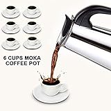 LEBENSLANGE GELD ZURÜCK GARANTIE: Wir sind überzeugt, dass dieses 6 x Tassen Kaffeemaschinen Set Ihr Lieblingsküchen- und Heimzubehör sein wird, dass wir für jedes verkaufte Set eine Lebenslange Geld-zurück-Garantie anbieten.