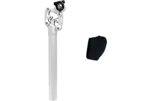 SR SUNTOUR CYCLING SR SUNTOUR SP12 NCX Suspension Seat Post w/ Protective Cover 31.6X350mm , Silver, VK2753