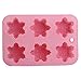 Produktbild Youpin Brand Generic 6x bunte Silikon-Muffin-Tin Wells Rose-Blumen-Form-und Schneeflocke Tassen-Kuchen-Nachtisch-Cup-Kuchen Pudding Jelly Mini-Kuchen-Set Pfannen Mold