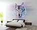 Produktbild sproud Benutzerdefinierte Fototapete Wolf Große 3D Hintergrundbild Hintergrundbild Das Wohnzimmer TV-Kulisse 3D Wandbild Tapete 250 cmX 175 cm