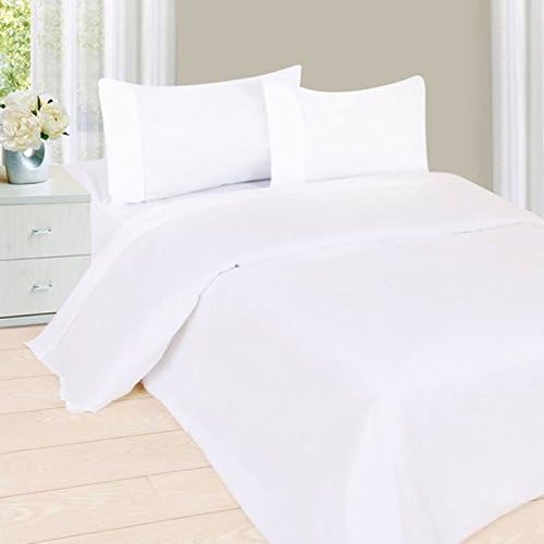 TRP SHEETS Hotel Quality 1000 Thread Count 1 Piece Fitted Sheet White Solid Uk Super-King 1000TC 100% Egyptian Cotton Extra Deep Pocket (15 Inche)