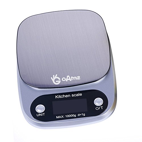 Goamz Digitale Kchenwaage 10kg1g Briefwaageelectronische Waagedigitalwaage Professionelle Waagemit Tara Funktion Lcd Display Und Auto Off Funktion Batterien Enthalten Goamz Digitale Kchenwaage 10kg1g Briefwaageelectronische Waagedigitalwaage Professionelle Waagemit Tara Funktion Lcd Display Und Auto Off Funktion Batterien Enthalten