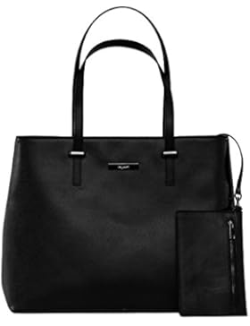 tragwert. Handtaschen Shopper Bag für Damen in schwarz - Damentasche LENA als Henkeltasche oder Schultertasche...